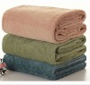 Polyester Queen size jacquard blanket