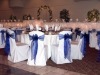 Polyester chair covers & Organza sash