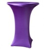 Purple Spandex Table Cover for Cocktail Table