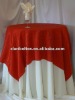 Red taffeta table overlay/Square table overlay/Round table overlay