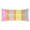Satin stripe weave cushion