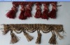Shanghai customized decoration tassel lace for curtain decorative & garment , home textile .