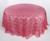 Sheer Organza table cover for wedding/organza tablecloth