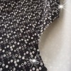 Small dot printed stretch fabric