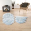 Snug long wool sheepskin floor rugs