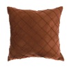 Suede Pin-Tuck Cushion Cover