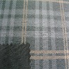 TC bronzing check suede fabric for fashion