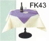 TC0005 Plain dyed polyester/cotton table cloth overlvy