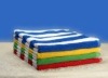 Tropical stripe cabana beach terry towels