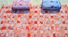 Yarn dyed 100% cotton orange bath towels
