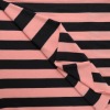 Yarn dyed feeder striped jersey knit fabric