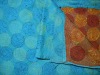 authentic indian vintage kantha work reversible silk shawls/scarves/stoles