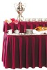 box pleat table skirts party polyester table skirting