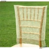 chic embroidered organza chair slipcover