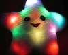 colorful shining lucky star led plush pillow cushions toys