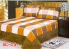 colourful and many patterns faux silk 3 pcs comforter set
