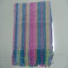 comfortable throw with striping pattern