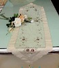 embroidery organza table runner