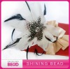 fashion white feather headband