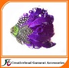 fashional purple curly feather headbands
