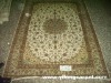 hand knotted chinese pure silk rugs/carpets
