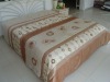 jacquard embroidery beige/white quilt