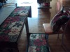 jacquard table runner, jacquard cushion cover/door mat,jacquard set