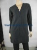 lady's button cardigan sweater of v shape at back neck model 9679