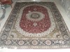 large hand made silk carpet