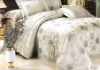 luxury jacquard &embroidered polyester cotton bedding set
