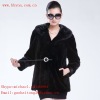 natural black mink fur coats