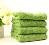 natural green solid towel