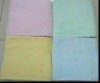 plain dyed non-twist jacquard bath towel with embroidery
