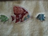 plain dyed zero-twist fish embroidery bath towel
