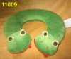 plush&stuffed Neck Pillow,Frog shape -11009