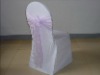 polyester banquet chair cover and organza sash for weddings