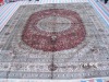 pure silk kashan handmade persian carpet