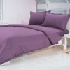 purple cotton satin stripe hotel/hospaital bedding set