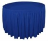 satin table skirting cover,table skirts,round table linen