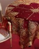 sequined,beaded and cutwork tablecloth