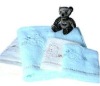 sitting bear cotton bath towel