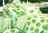 soft and comforter printed green apples bedding set
