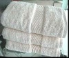 solid bath towel with border