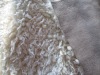 steamed fake fur bonded suede fabric fhml05