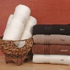 terry cotton dobby solid color bath towel