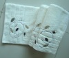 terry towel with embroidery
