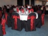 wedding linens,table linens,satin Chair cover and sashes, wedding chair cover