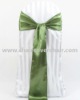 wedding satin chair sash-celadon green