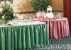 wedding table skirts, polyester table cover skirting