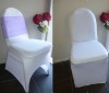 wedding white lycra spandex chair covers with organza sash